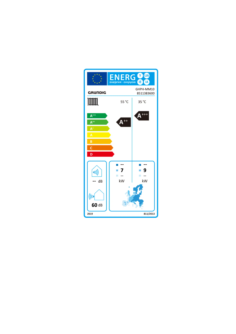 Page n°1 - Label énergétique Grundig GHPH-MM10