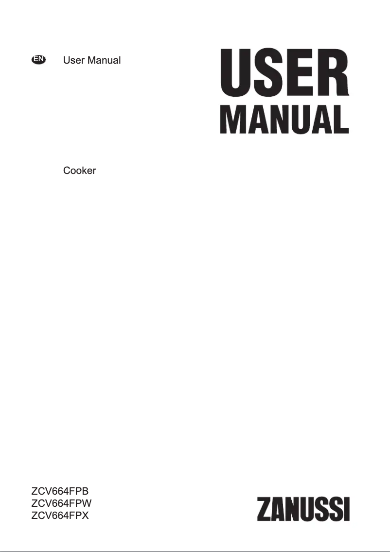Page n°1 - Manuel utilisateur Zanussi ZCV664FPB
