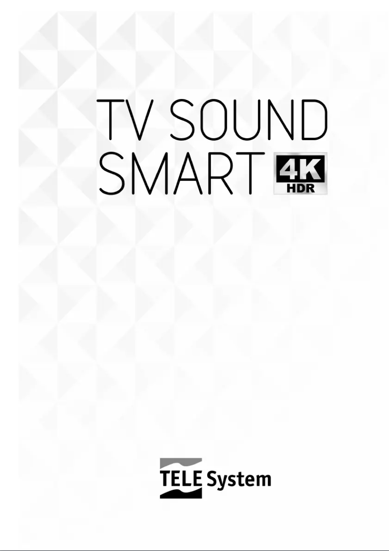 Page n°1 - Manuel utilisateur TELE System SONIC43 SM4K LS10