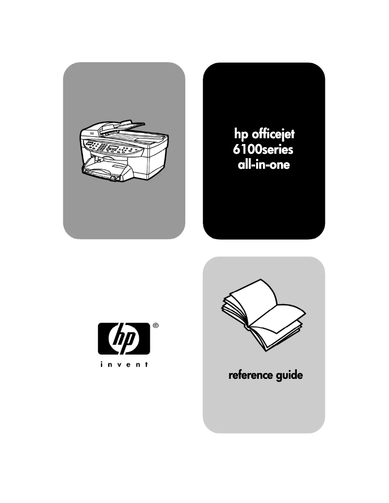 Image de la première page du manuel de l'appareil Officejet 6100 All-in-One
