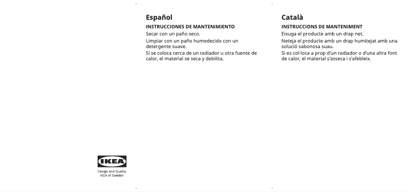 Page 1 de la notice Manuel utilisateur Ikea STOCKHOLM 2017 503.450.66