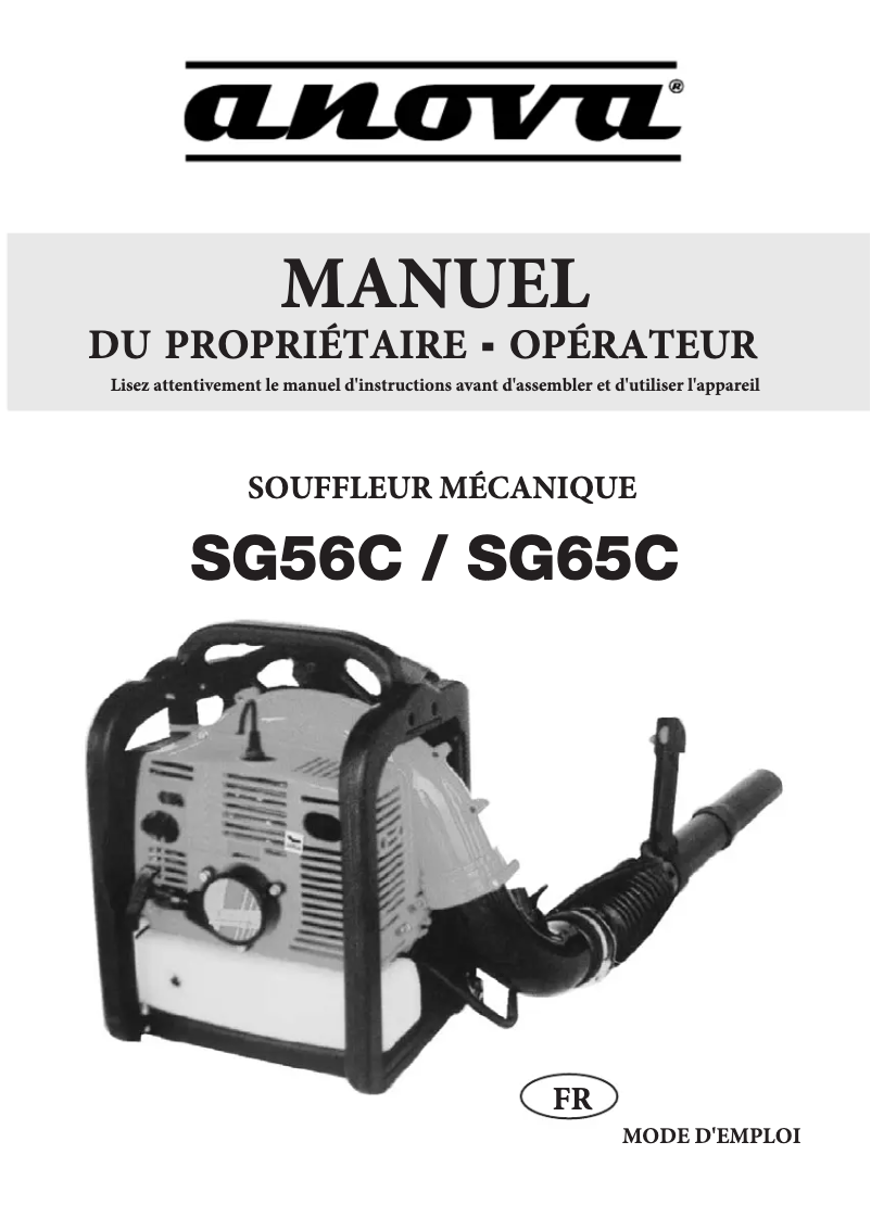 Imagen de la primera página del manual del dispositivo SG56C