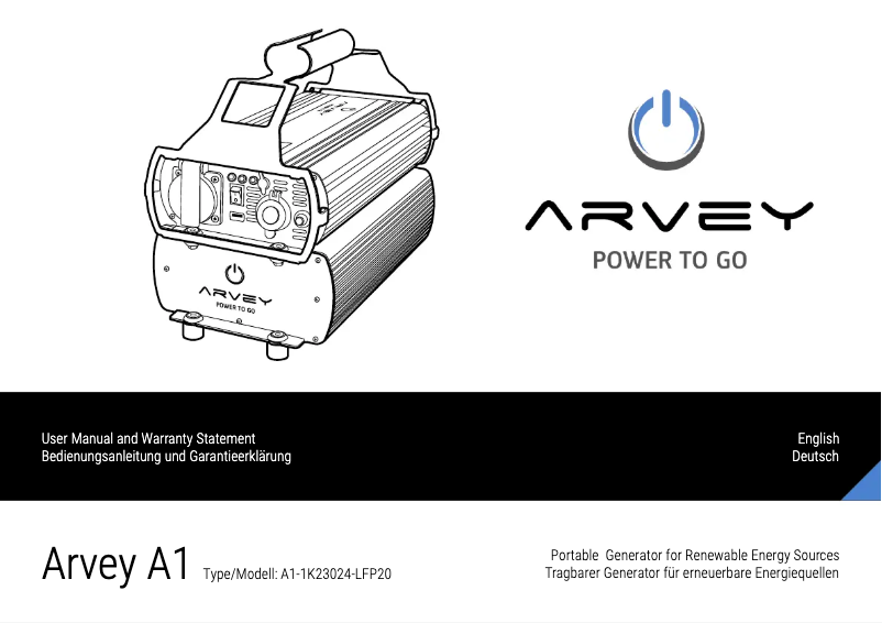 Image de la première page du manuel de l'appareil A1