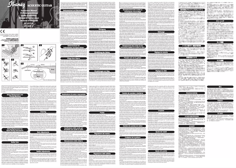 Page 1 de la notice Manuel utilisateur Ibanez Performance PF15