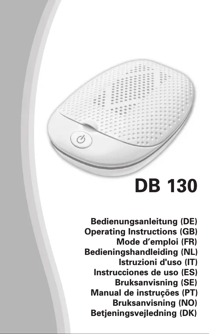 Image de la première page du manuel de l'appareil DB 130
