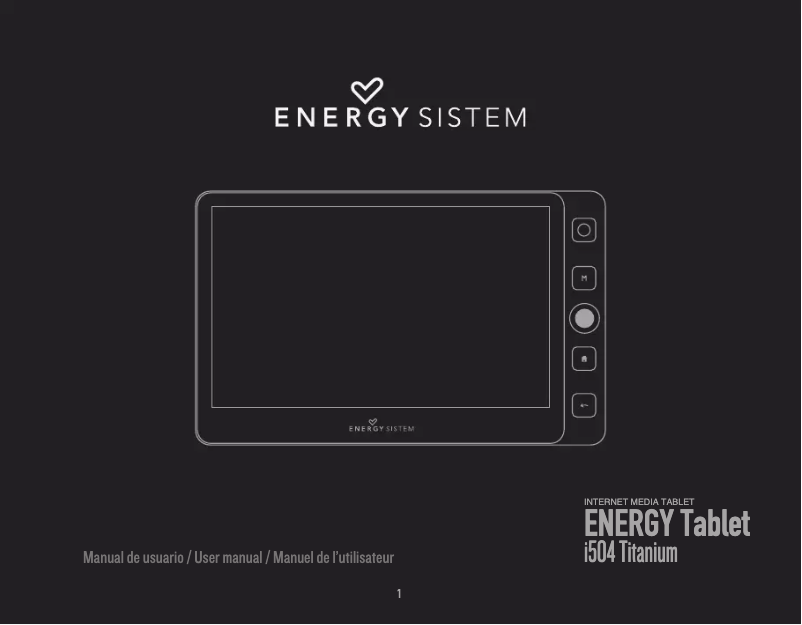 Page n°1 - Manuel utilisateur Energy Sistem i504 Titanium