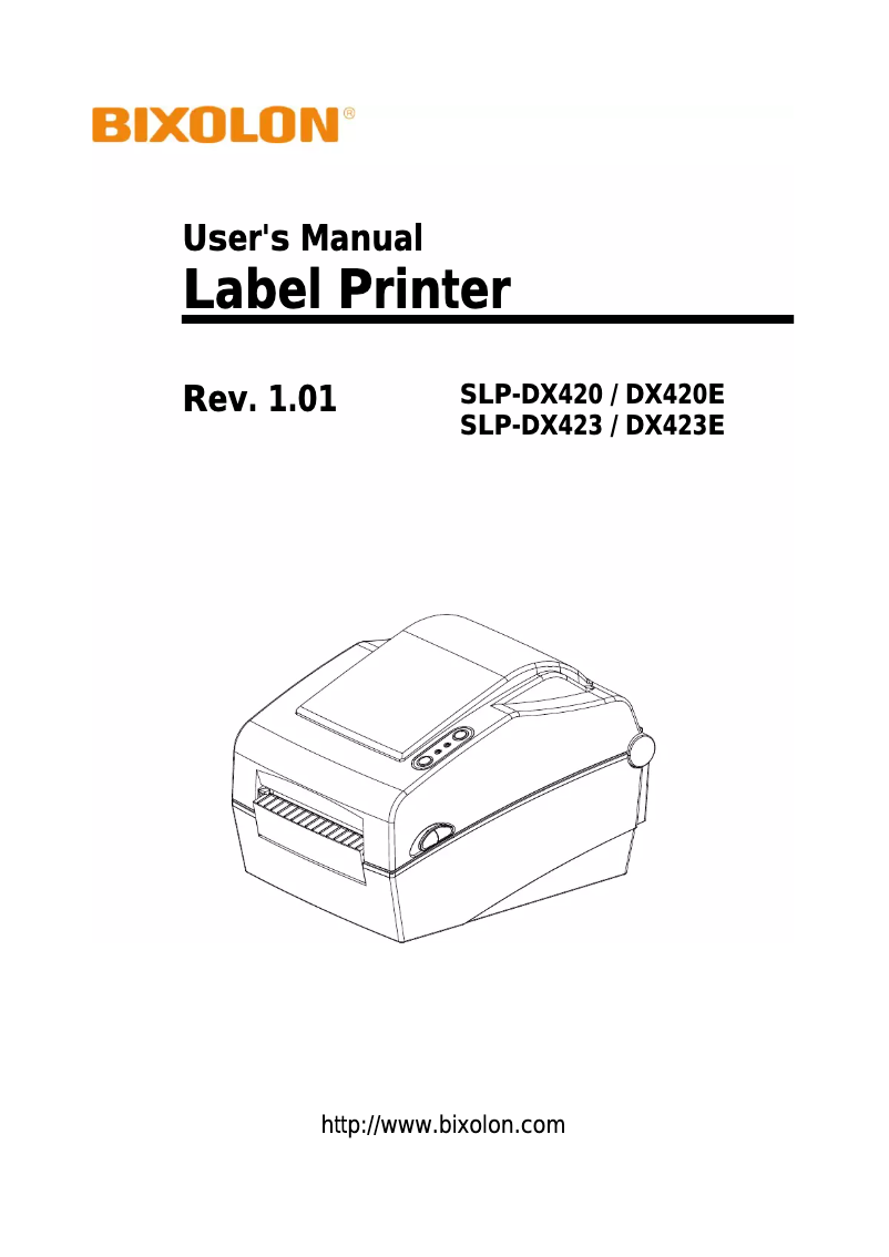 Image de la première page du manuel de l'appareil SLP-DX423E