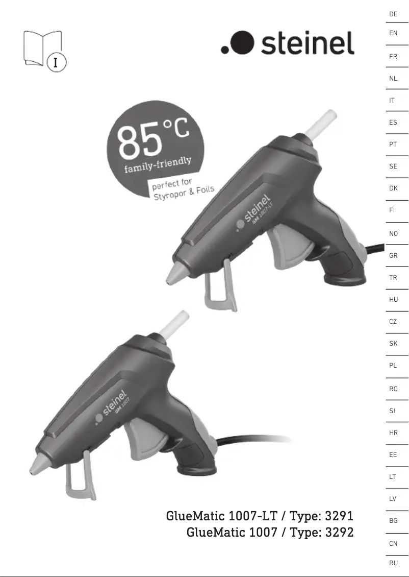 Page 1 de la notice Manuel utilisateur Steinel GlueMatic 1007
