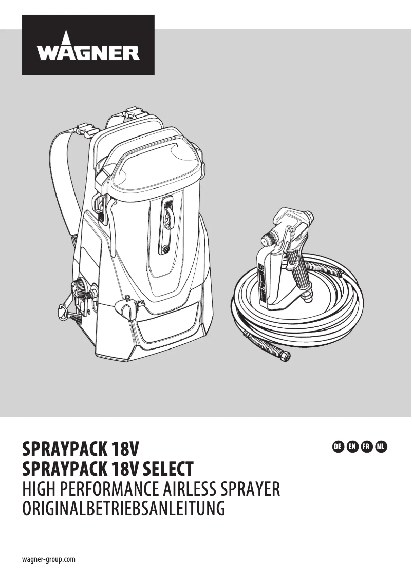 Image de la première page du manuel de l'appareil SprayPack 18V