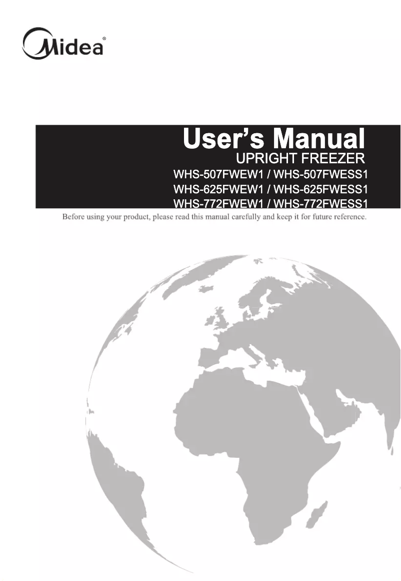 Image de la première page du manuel de l'appareil WHS-625FWEW1