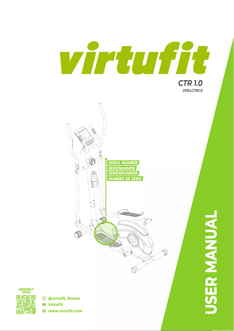 Página 1 del manual Manual de usuario VirtuFit CTR 1.0