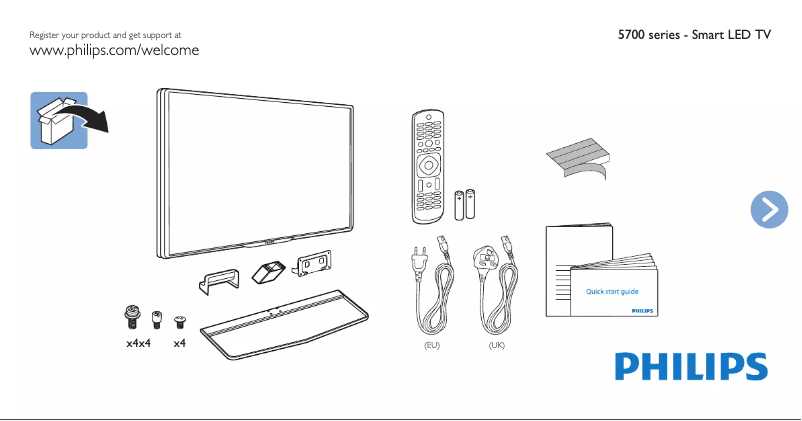 First page image of the manual for 48PFS5709