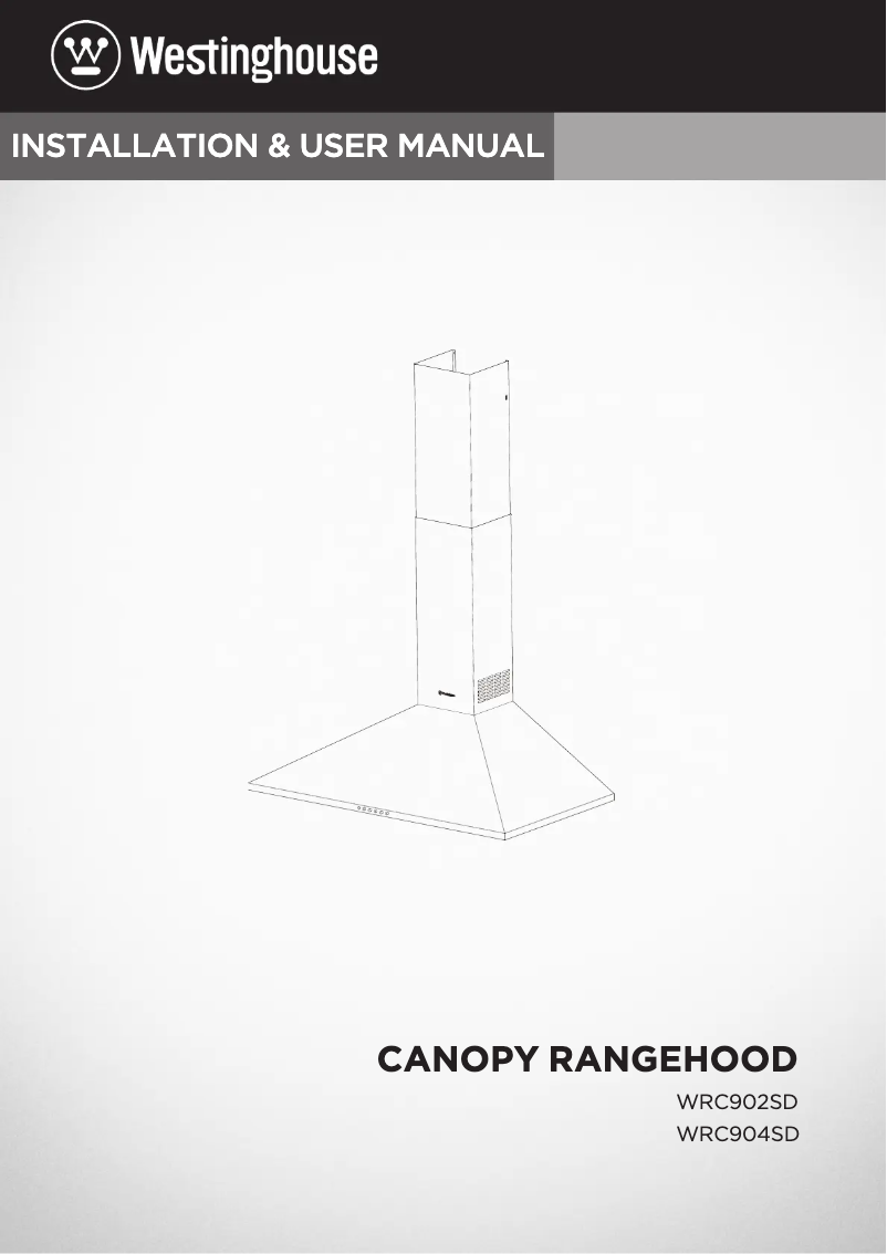 Page n°1 - Manuel utilisateur Westinghouse WRC904SD