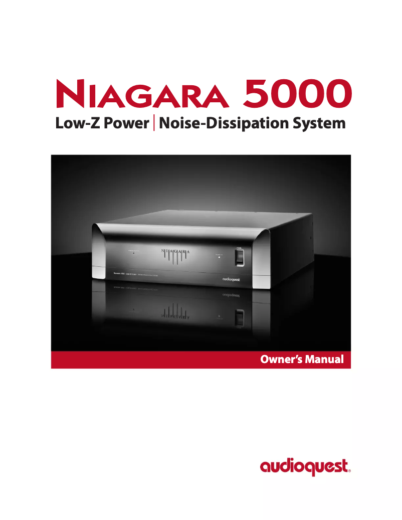 Image de la première page du manuel de l'appareil Niagara 5000