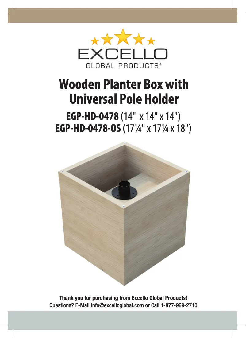 Page n°1 - Manuel utilisateur Excello EGP-HD-0478-OS