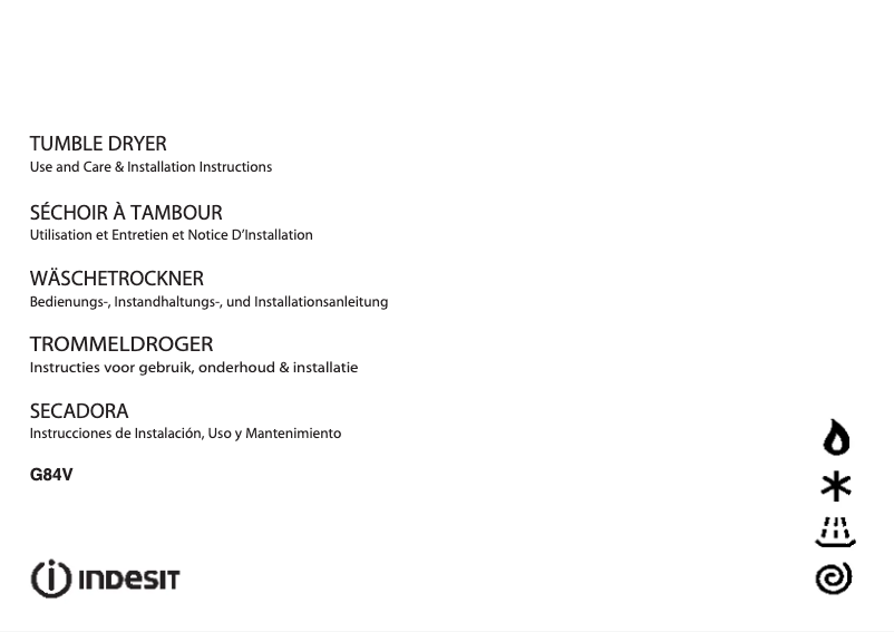 Página 1 del manual Manual de usuario Indesit G 84 V