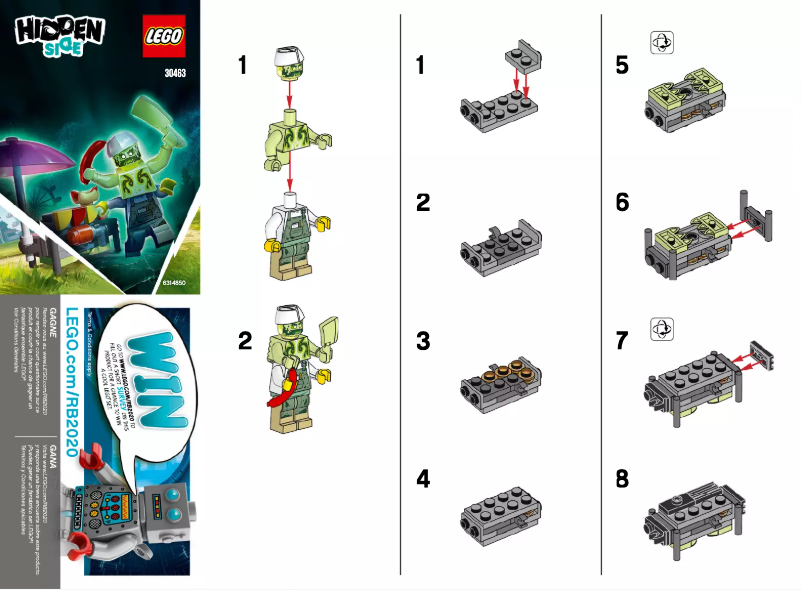 Page n°1 - Manuel utilisateur Lego Hidden Side 30463