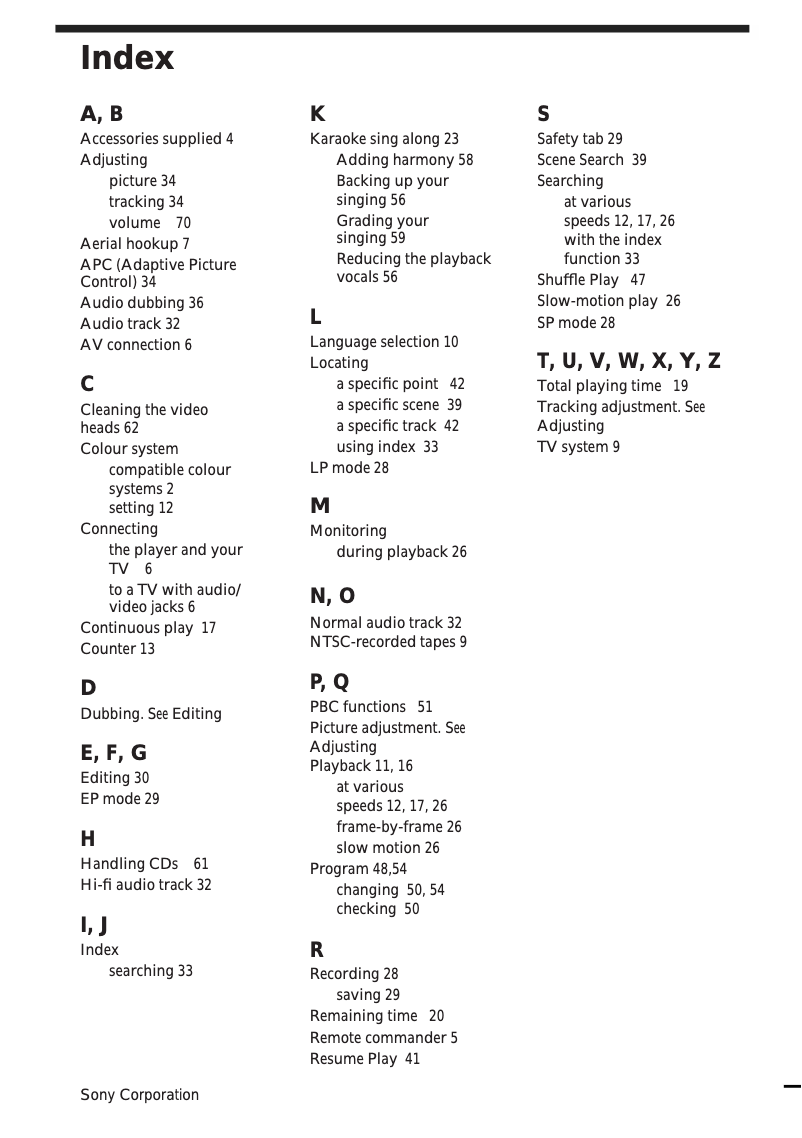 Image de la première page du manuel de l'appareil SLV-7000K CH
