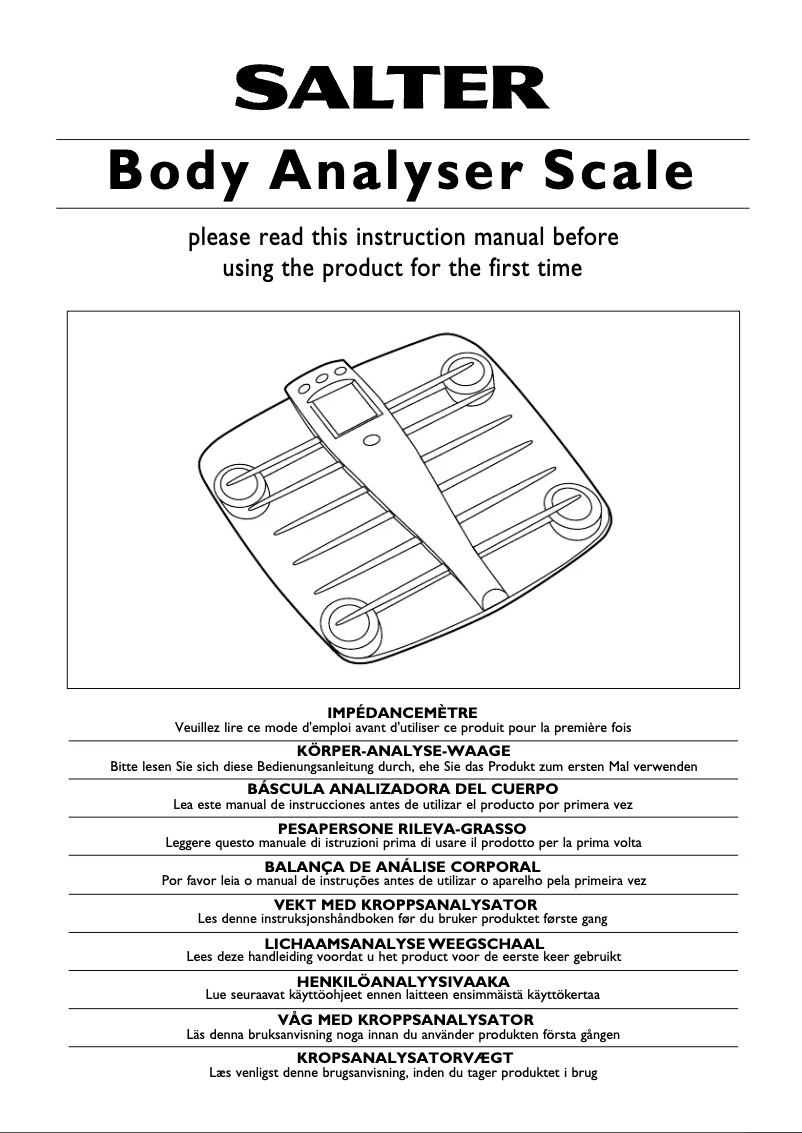 Page 1 de la notice Manuel utilisateur Salter 9120