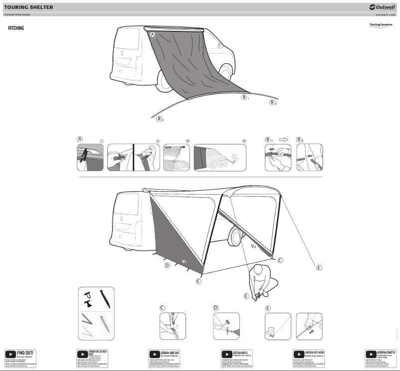 Image de la première page du manuel de l'appareil Touring Shelter