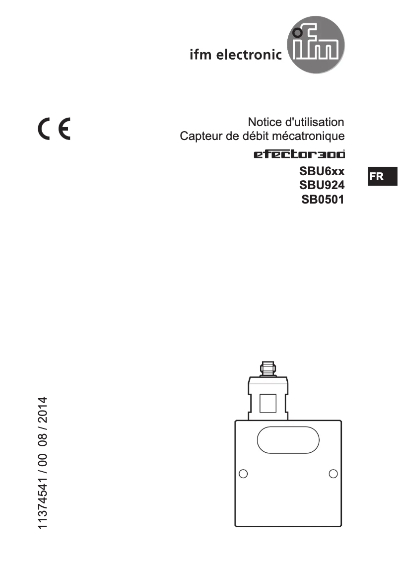 Page n°1 - Manuel utilisateur IFM SBU624