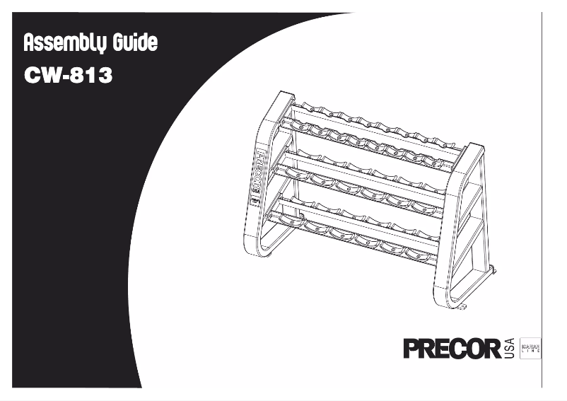 Page 1 de la notice Manuel utilisateur Precor CW 813