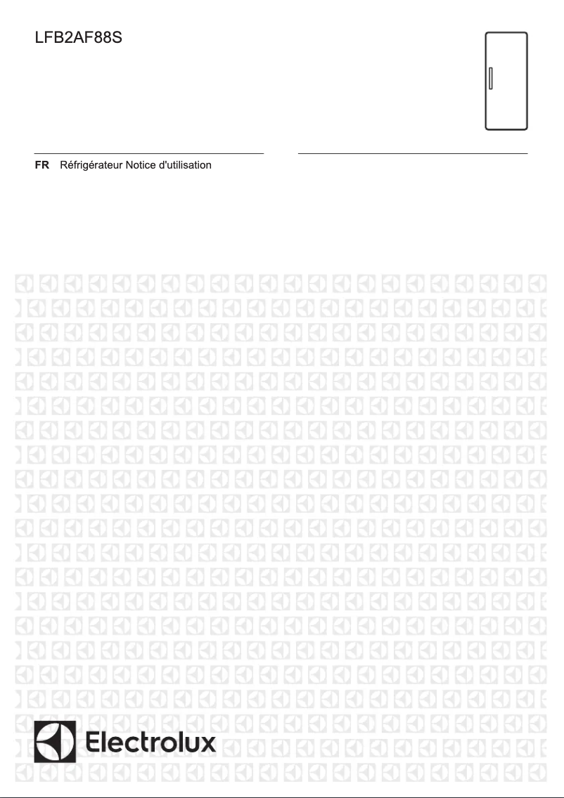 Page 1 de la notice Manuel utilisateur Electrolux LFB2AF88S