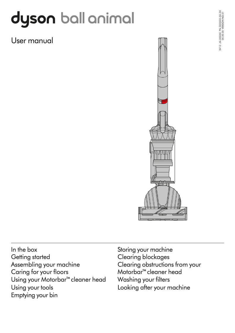 Page n°1 - Manuel utilisateur Dyson Ball Animal