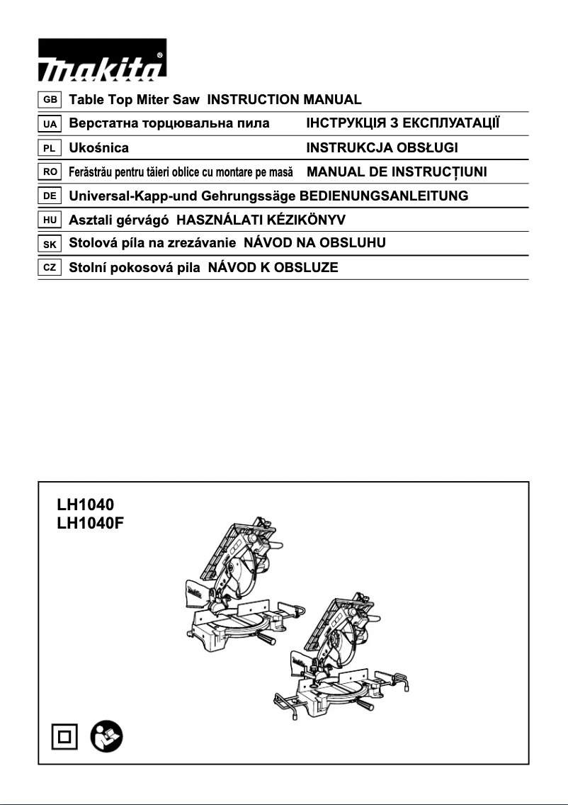 Page 1 de la notice Manuel utilisateur Makita LH1040