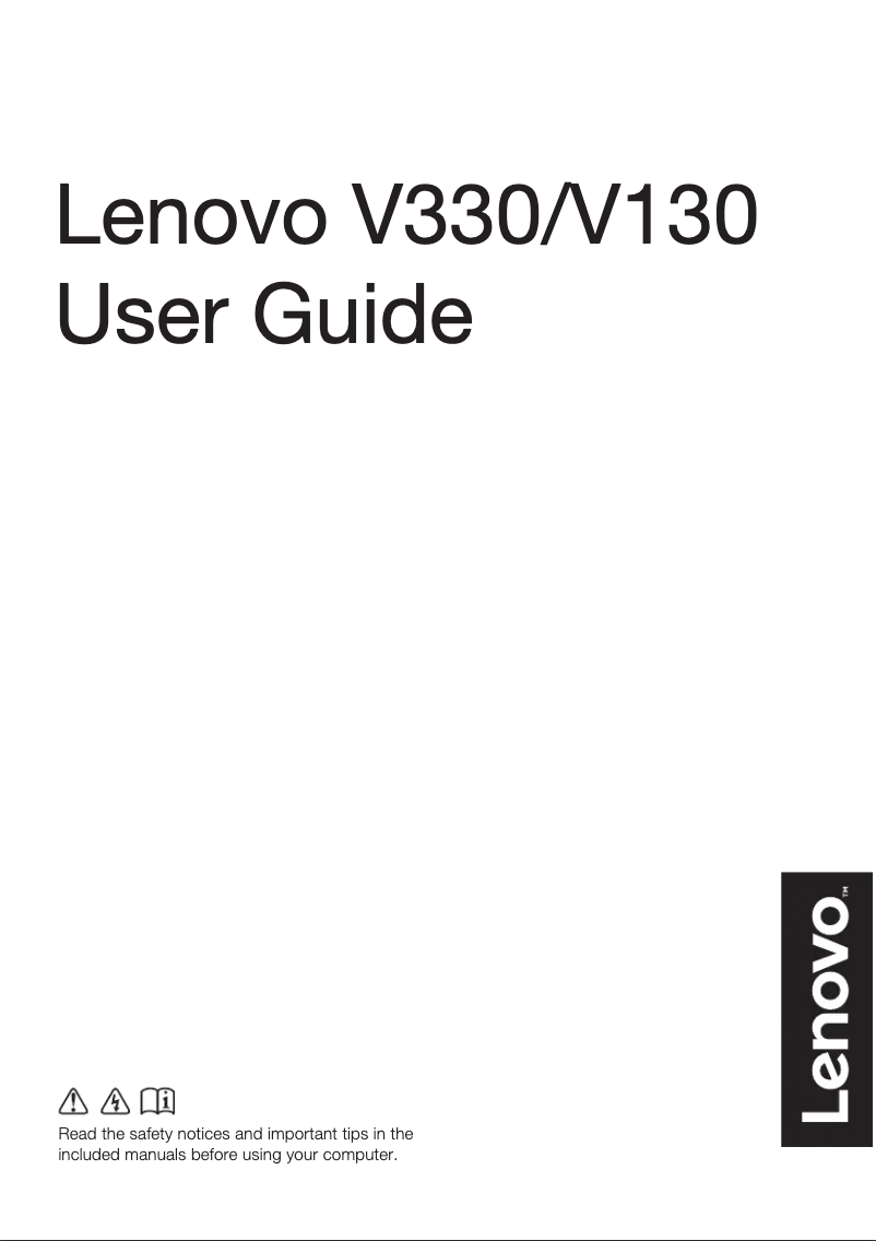 Page n°1 - Manuel utilisateur Lenovo V330-15ISK