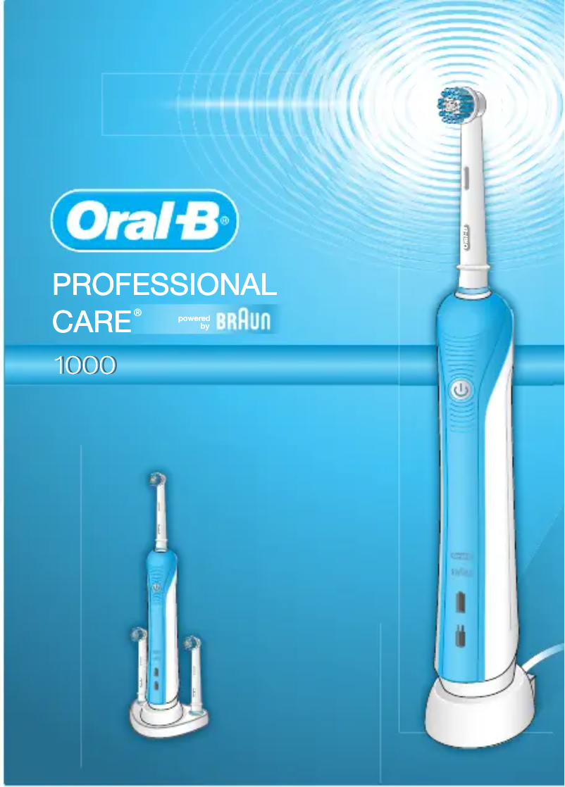 Page 1 de la notice Manuel utilisateur Oral-B Professional Care 1000 WOW D20.513