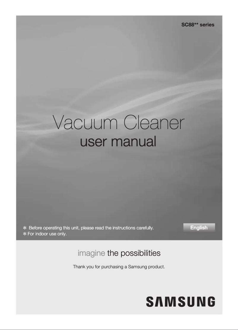 Page 1 de la notice Manuel utilisateur Samsung SC8830
