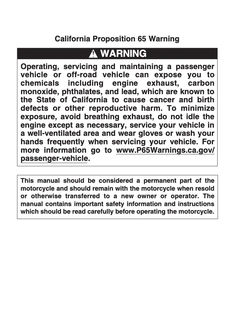 Page 1 de la notice Manuel utilisateur Suzuki GSX250R (2020)