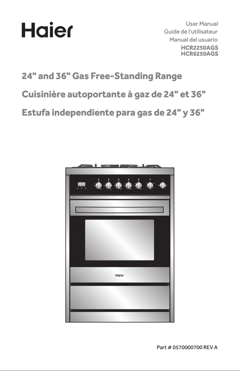 Image de la première page du manuel de l'appareil HCR2250AGS