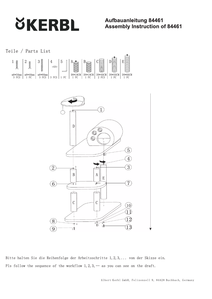 Page 1 de la notice Manuel utilisateur Kerbl Planet X 84461