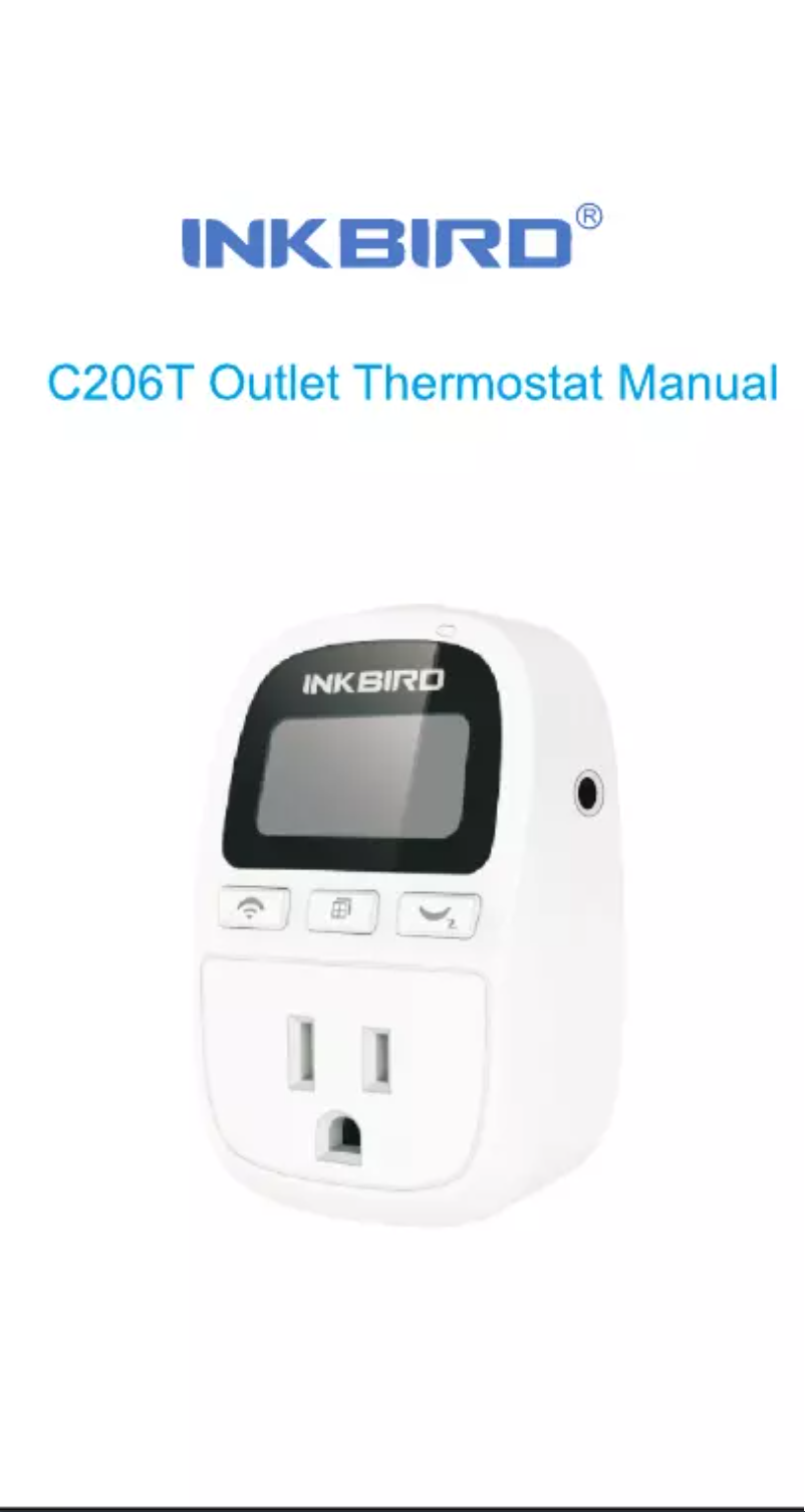 Page 1 de la notice Manuel utilisateur Inkbird C206T