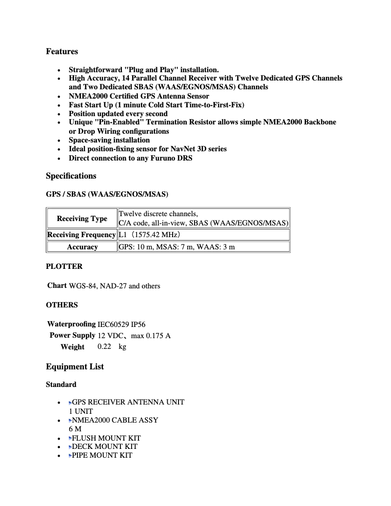 Página 1 del manual Manual de usuario Furuno GP-330B