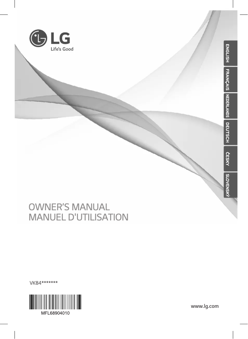 Page n°1 - Manuel utilisateur LG VK84