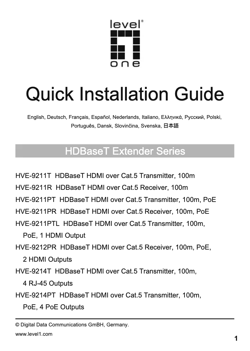 Image de la première page du manuel de l'appareil HVE-9214T