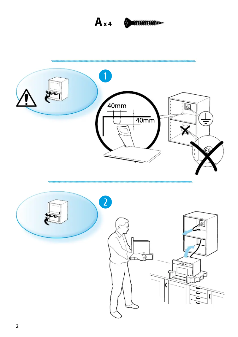 Page 1 de la notice Manuel utilisateur Whirlpool AMW429IX