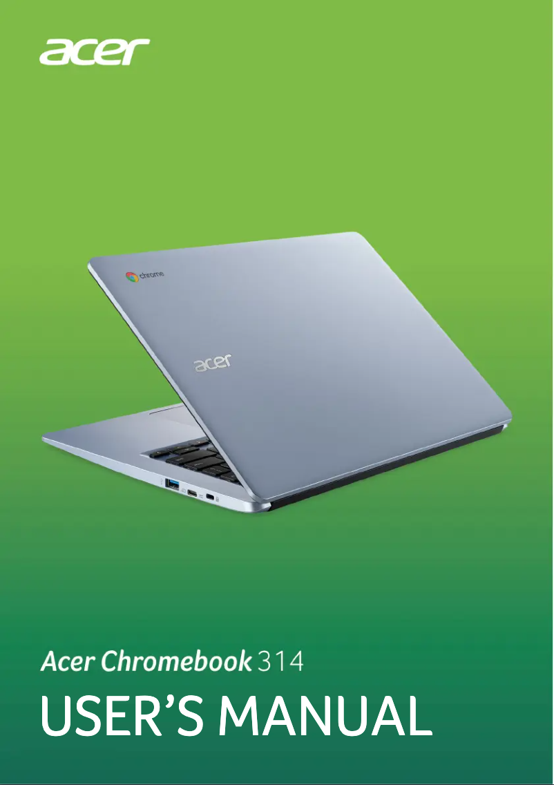 Page 1 de la notice Manuel utilisateur Acer Chromebook 3