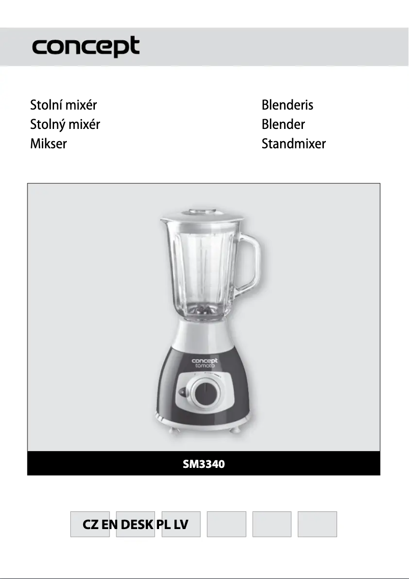 Page n°1 - Manuel utilisateur Concept SM-3340