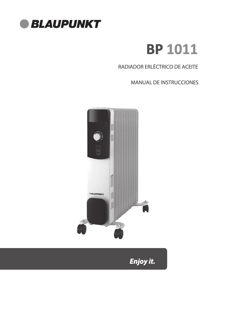Image de la première page du manuel de l'appareil BP1011