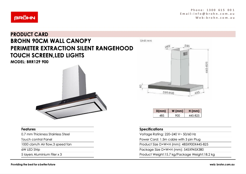 Image de la première page du manuel de l'appareil BRR129900