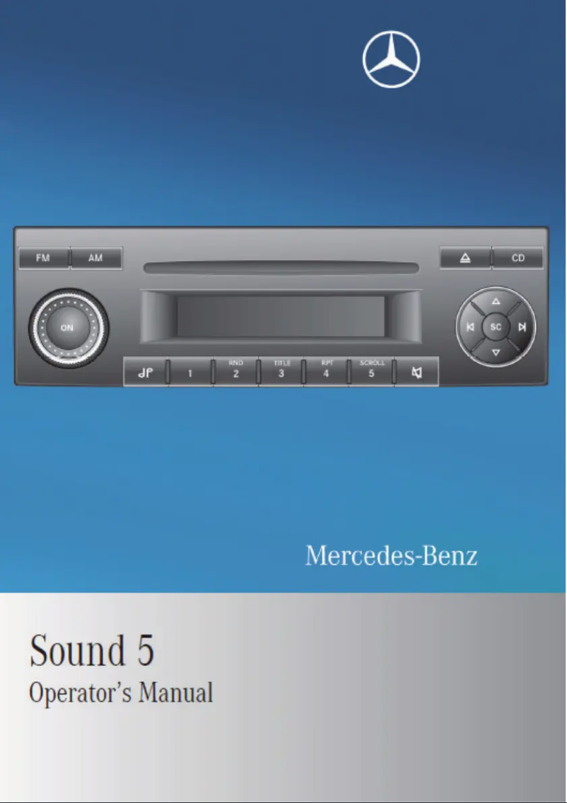 Page 1 de la notice Manuel utilisateur Mercedes-Benz Sound 5 Sprinter 2010