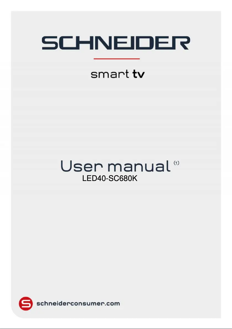 Image de la première page du manuel de l'appareil LED40-SC680K