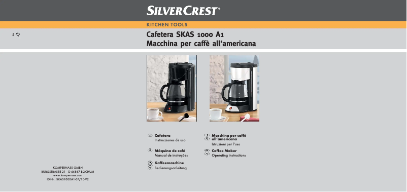 Page 1 de la notice Manuel utilisateur SilverCrest SKAS 1000 A1