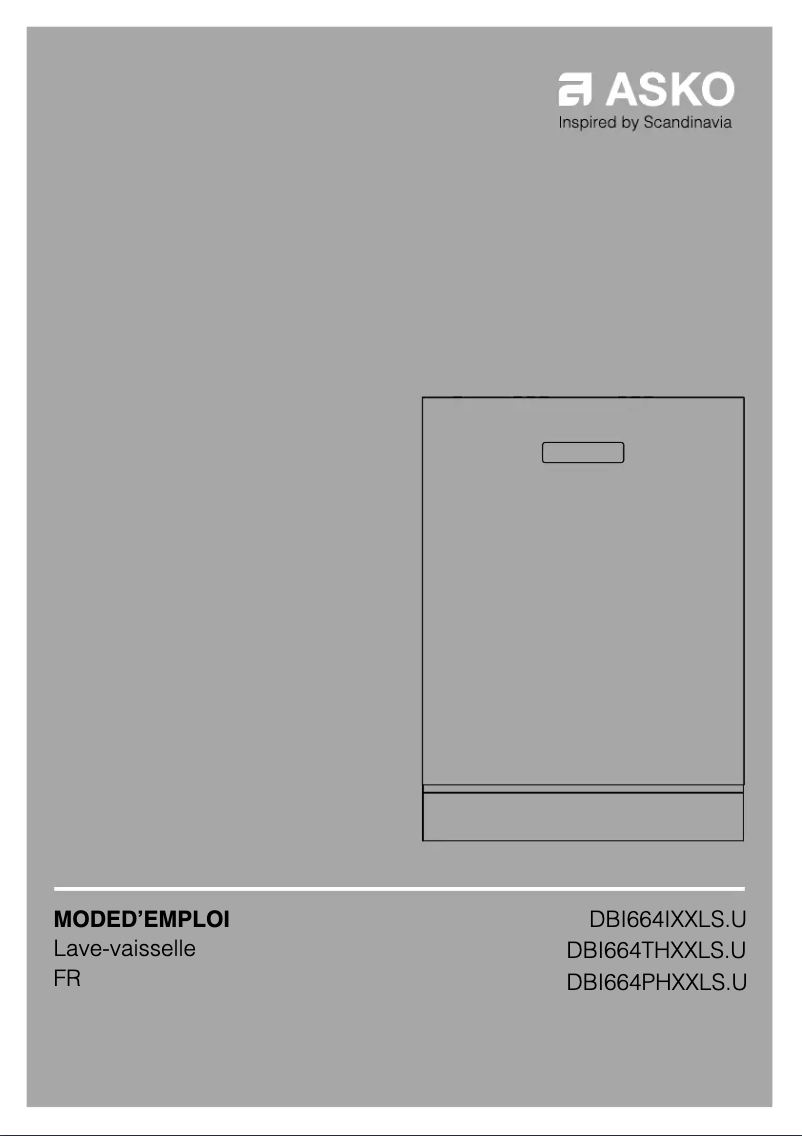 Page n°1 - Manuel utilisateur Asko DBI664THXXLS.U