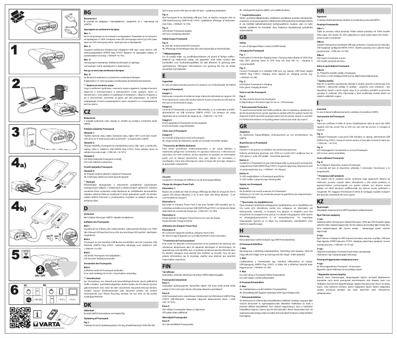 Page 1 de la notice Manuel utilisateur Varta Power Bank 16000