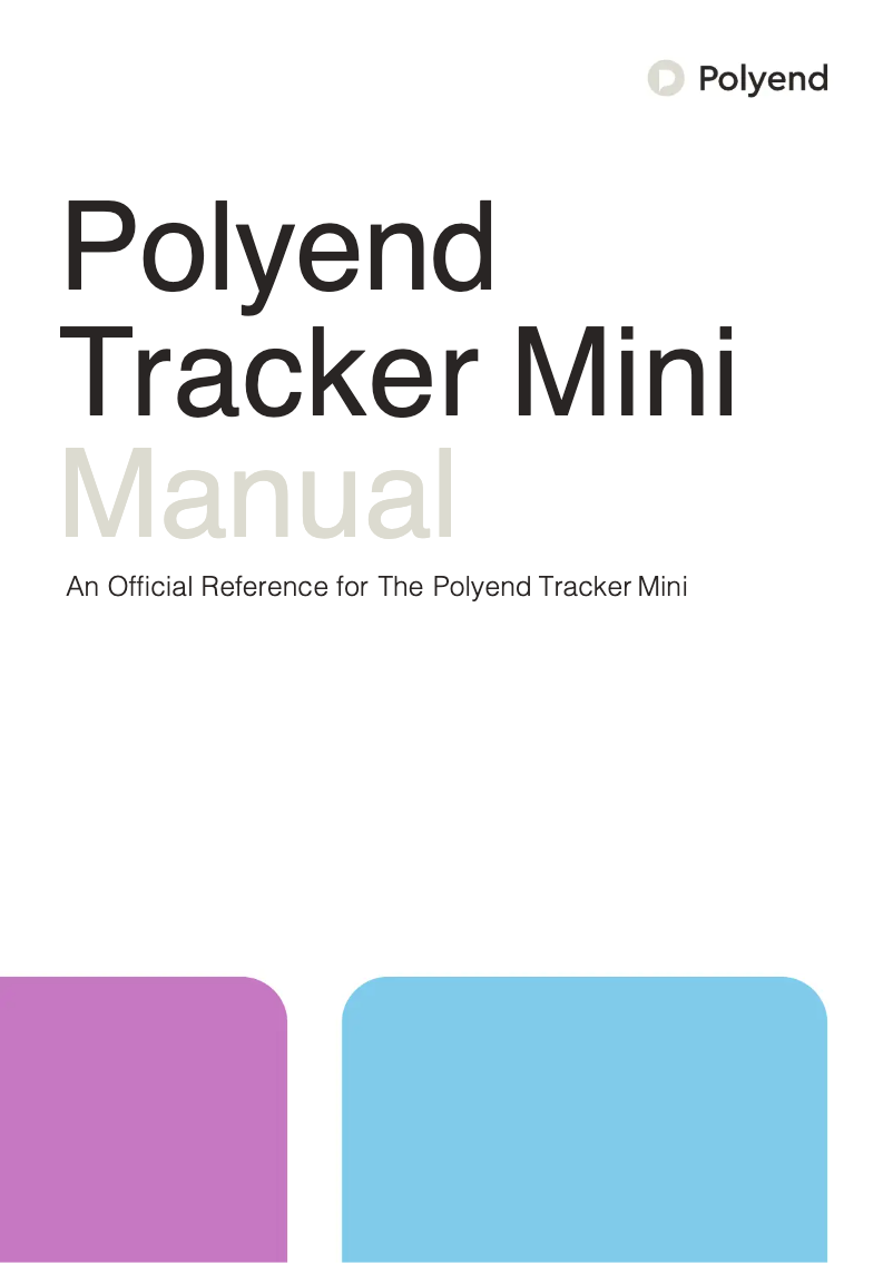 Image de la première page du manuel de l'appareil Tracker Mini
